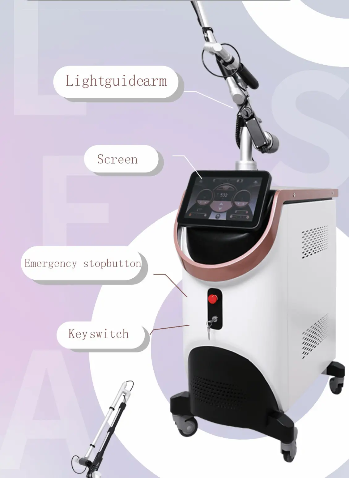 Vertical Picosecond Laser Machine — Product Detail Images